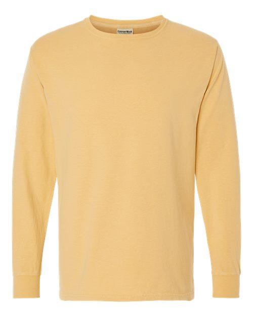 ComfortWash by Hanes Garment-Dyed Long Sleeve T-Shirt GDH200 - Dresses Max