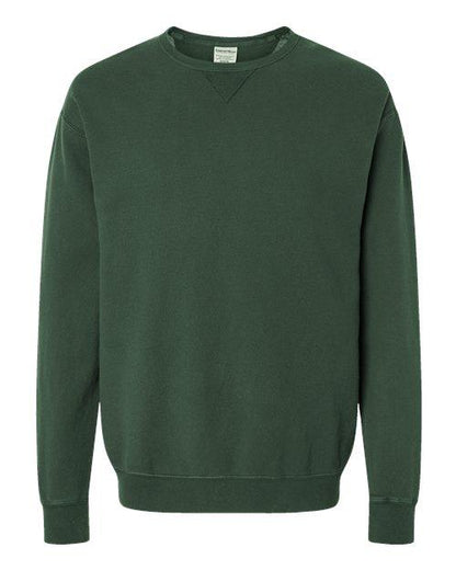 ComfortWash by Hanes Garment-Dyed Unisex Crewneck Sweatshirt GDH400 - Dresses Max