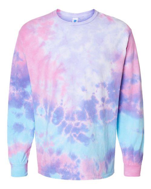 Colortone Tie-Dyed Long Sleeve T-Shirt 2000 - Dresses Max