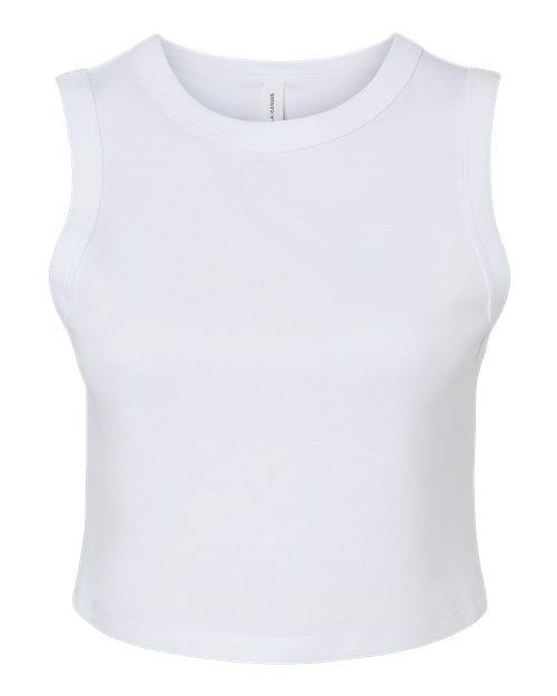 BELLA + CANVAS Women's Micro Rib Muscle Crop Tank 1013 - Dresses Max