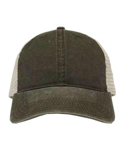 The Game Pigment-Dyed Trucker Cap GB460 - Dresses Max