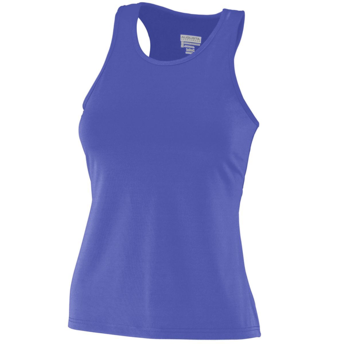 Ladies Poly/Spandex Solid Racerback Tank 1202
