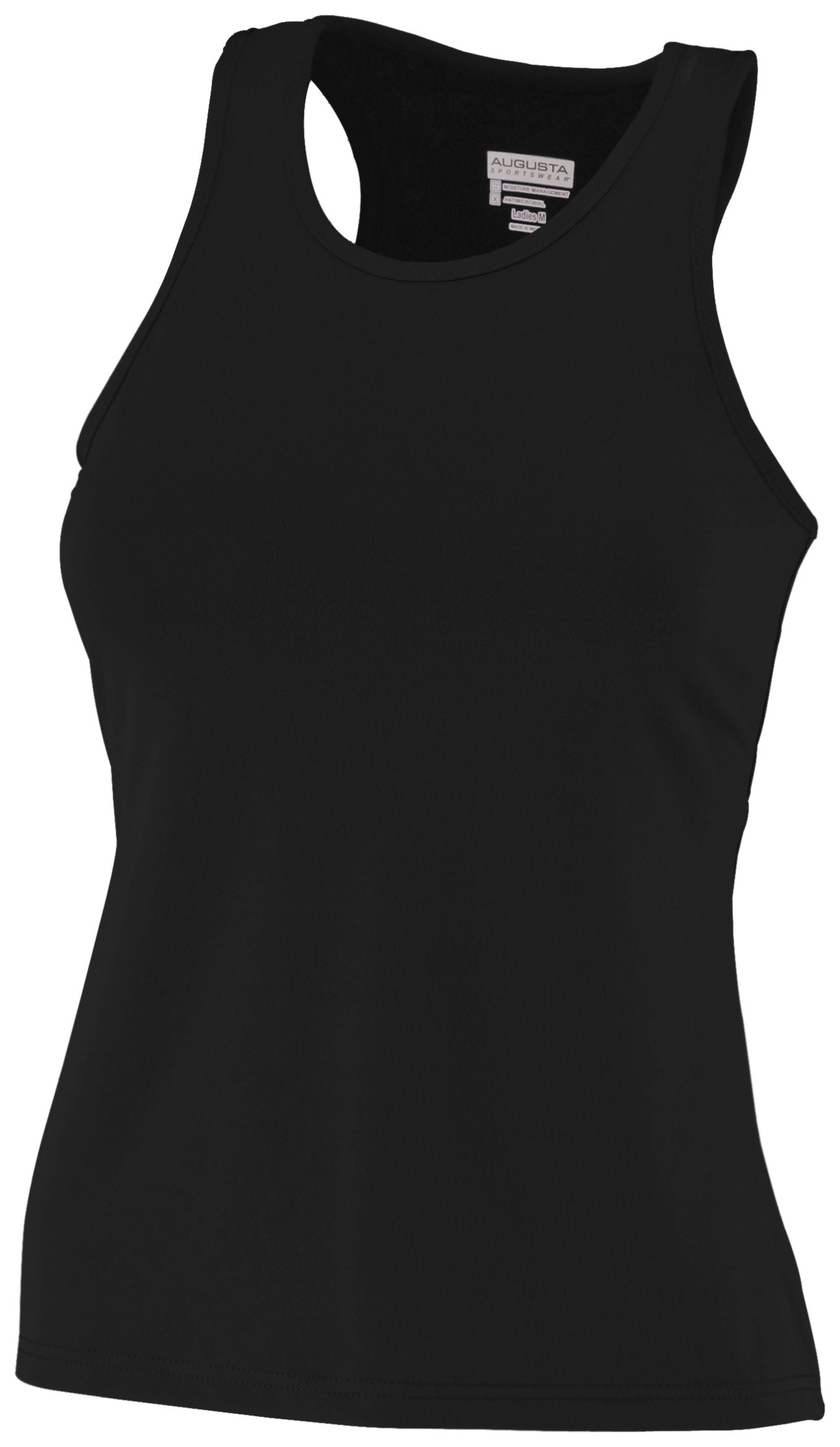 Ladies Poly/Spandex Solid Racerback Tank 1202