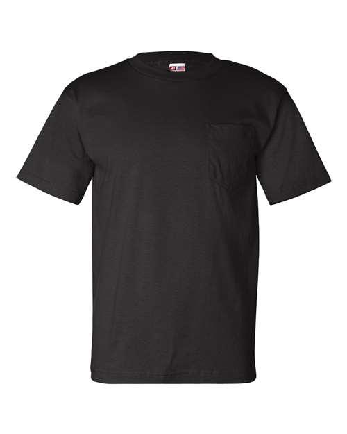Bayside USA-Made T-Shirt with a Pocket 7100 - Dresses Max