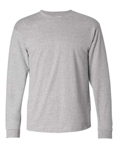 Hanes Authentic Long Sleeve T-Shirt 5586 - Dresses Max