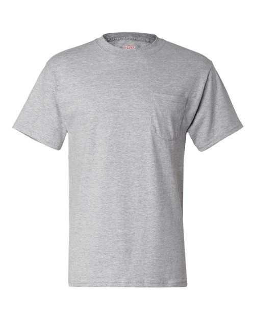Hanes Beefy-T® Pocket T-Shirt 5190 - Dresses Max