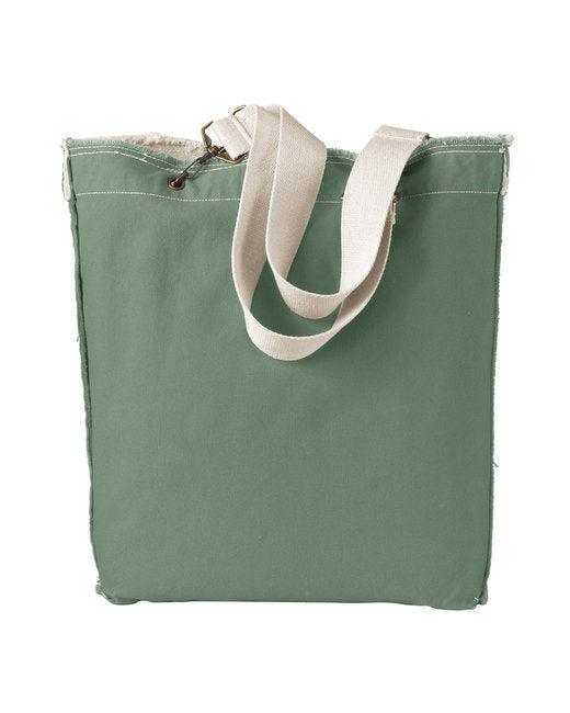 Authentic Pigment Direct-Dyed Raw-Edge Tote 1906 - Dresses Max