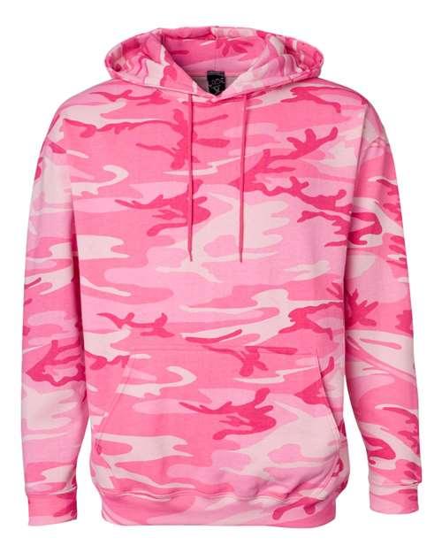 Code Five Camo Pullover Fleece Hoodie 3969 - Dresses Max