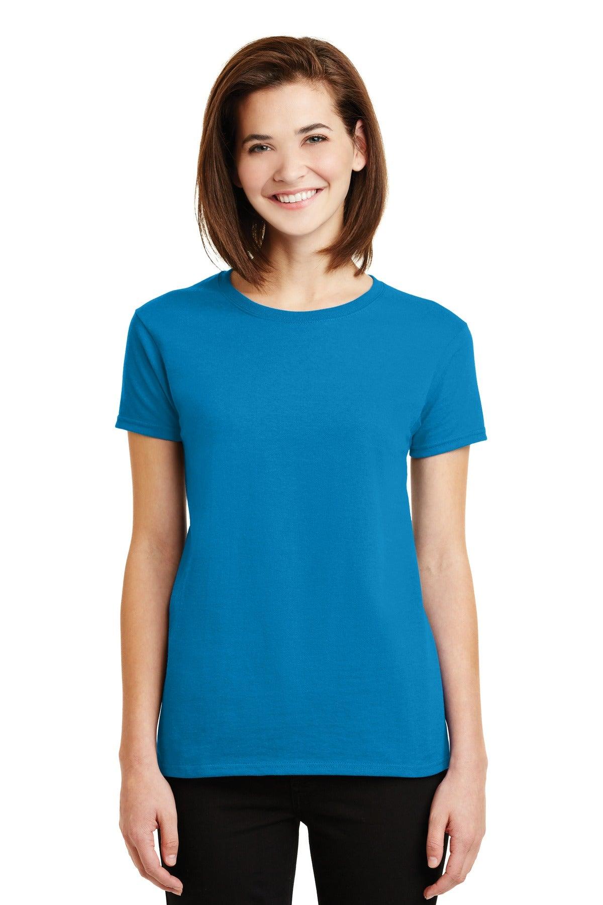 Gildan - Ladies Ultra Cotton 100% US Cotton T-Shirt. 2000L - Dresses Max