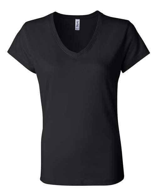 BELLA + CANVAS Women’s Jersey V-Neck Tee 6005 - Dresses Max