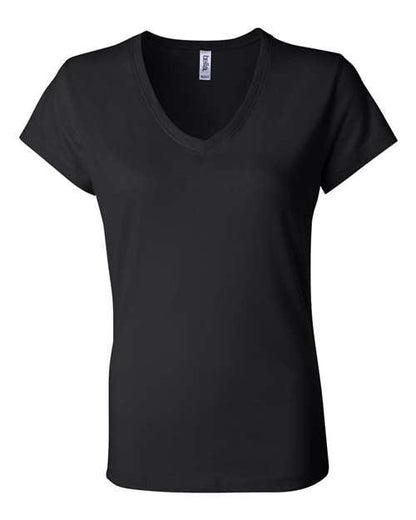 BELLA + CANVAS Women’s Jersey V-Neck Tee 6005 - Dresses Max