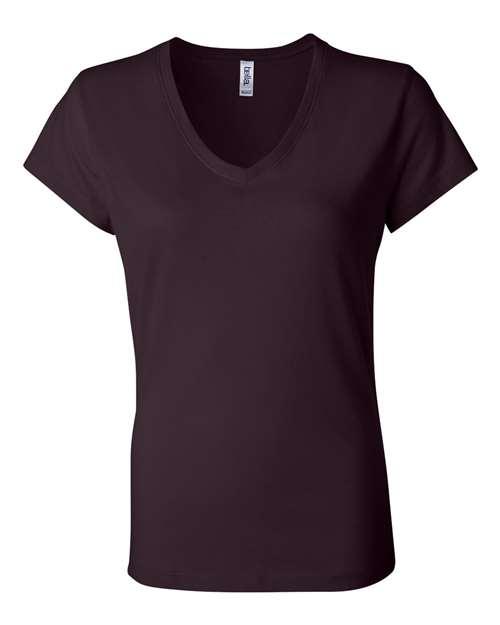 BELLA + CANVAS Women’s Jersey V-Neck Tee 6005 - Dresses Max