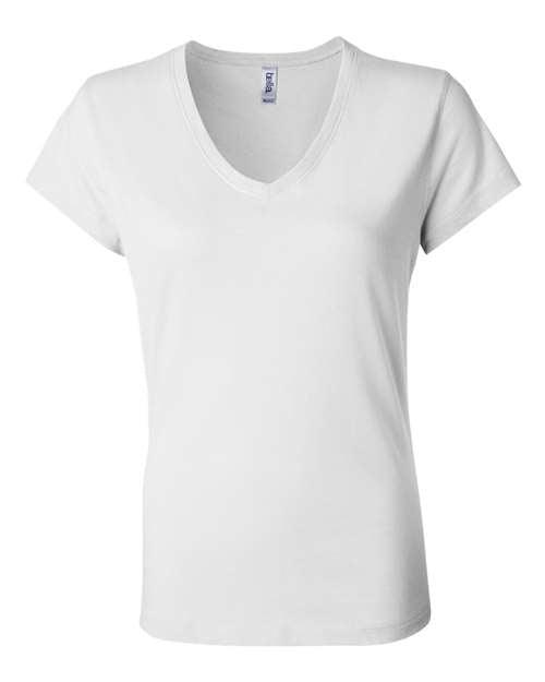 BELLA + CANVAS Women’s Jersey V-Neck Tee 6005 - Dresses Max