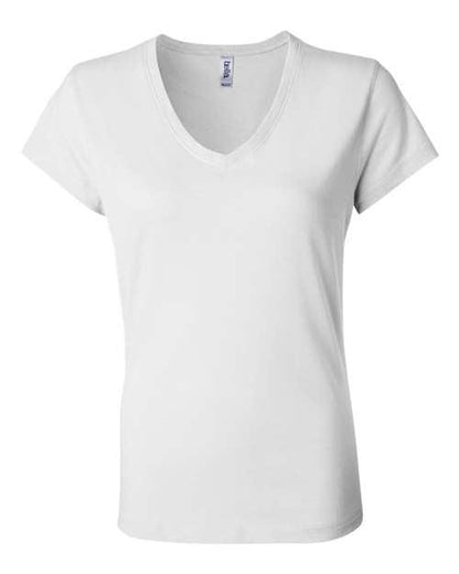 BELLA + CANVAS Women’s Jersey V-Neck Tee 6005 - Dresses Max