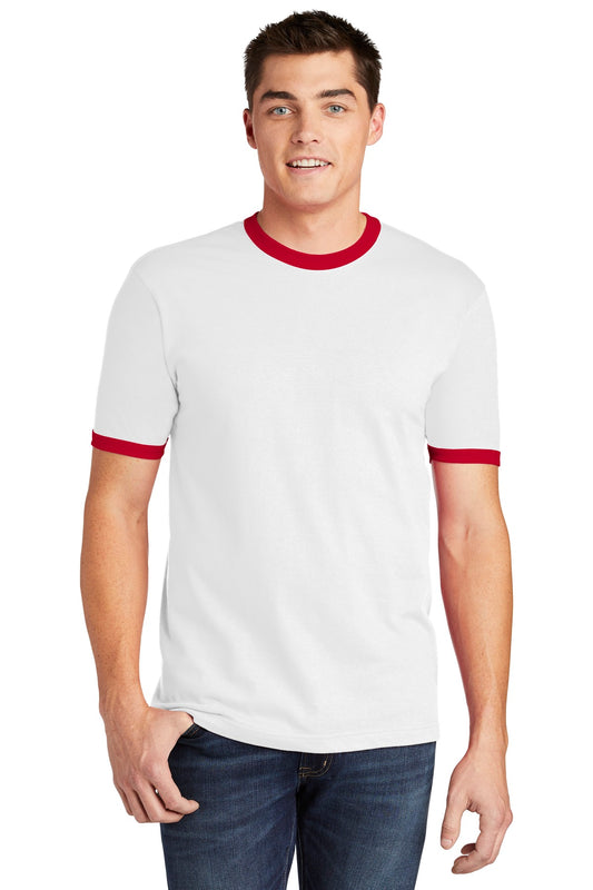 American Apparel    Fine Jersey Ringer T-Shirt. 2410W