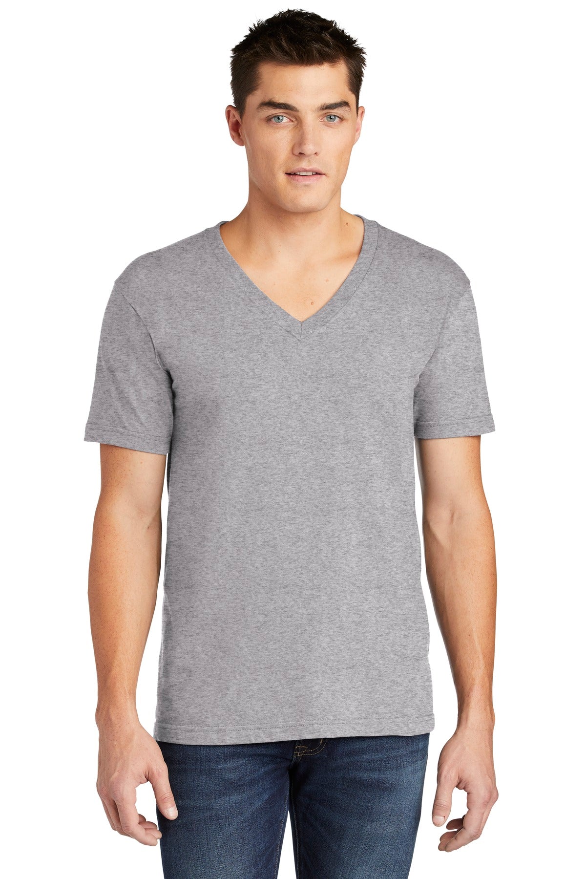 American Apparel    Fine Jersey V-Neck T-Shirt. 2456W