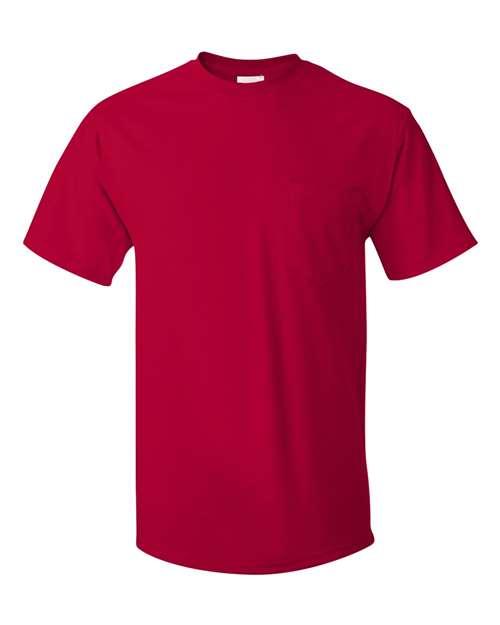 Hanes Authentic Pocket T-Shirt 5590 - Dresses Max