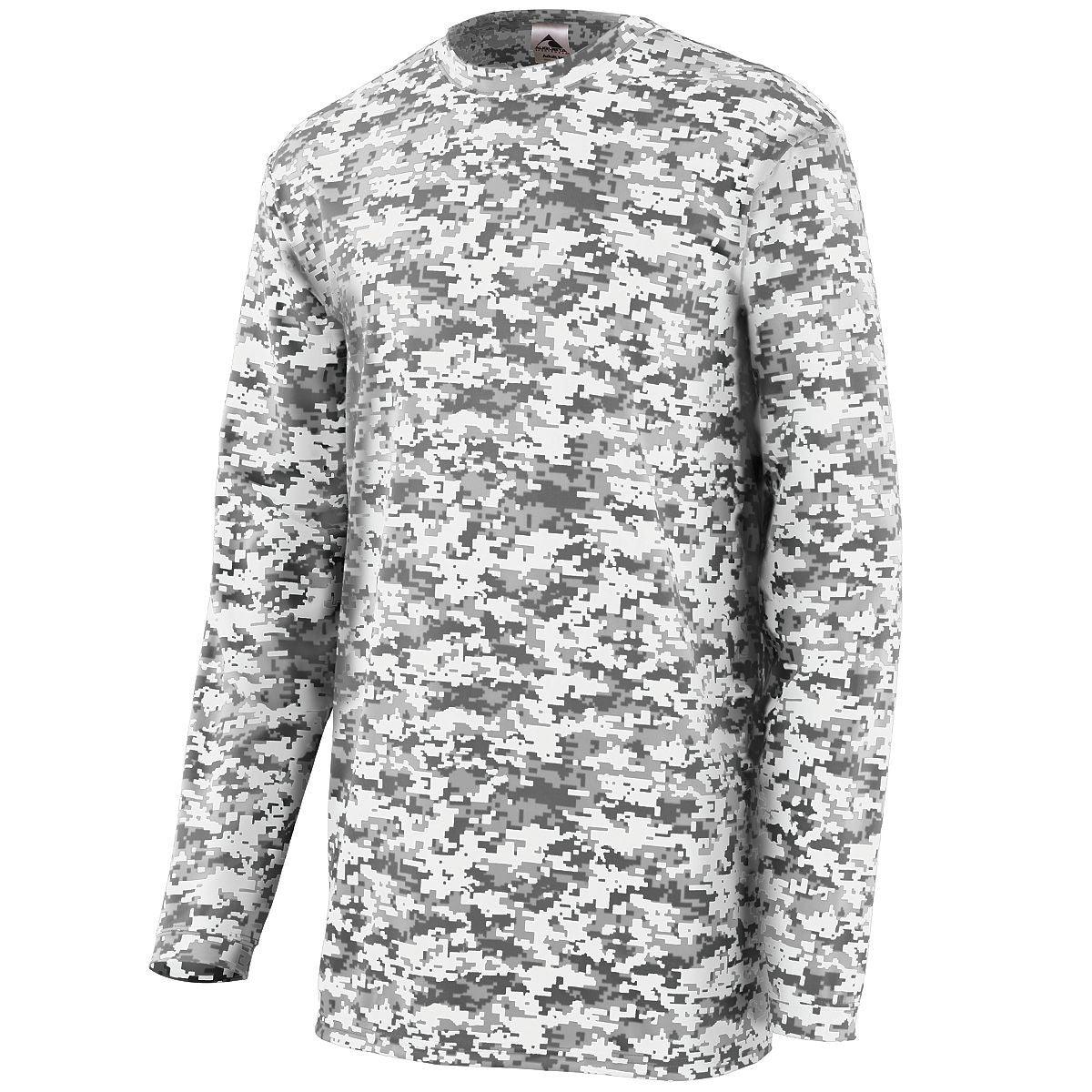 Digi Camo Wicking Long Sleeve T-Shirt - Dresses Max