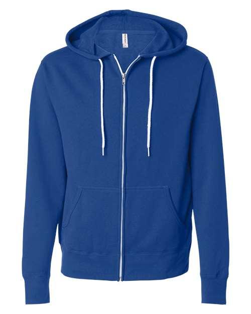 Independent Trading Co. Lightweight Full-Zip Hooded Sweatshirt AFX90UNZ - Dresses Max