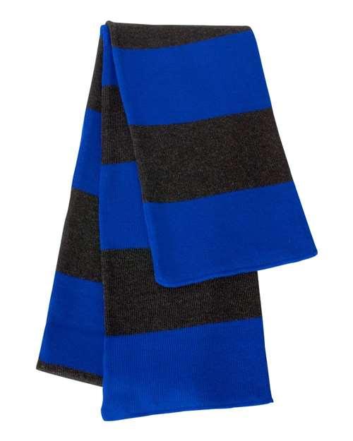 Sportsman Rugby-Striped Knit Scarf SP02 - Dresses Max