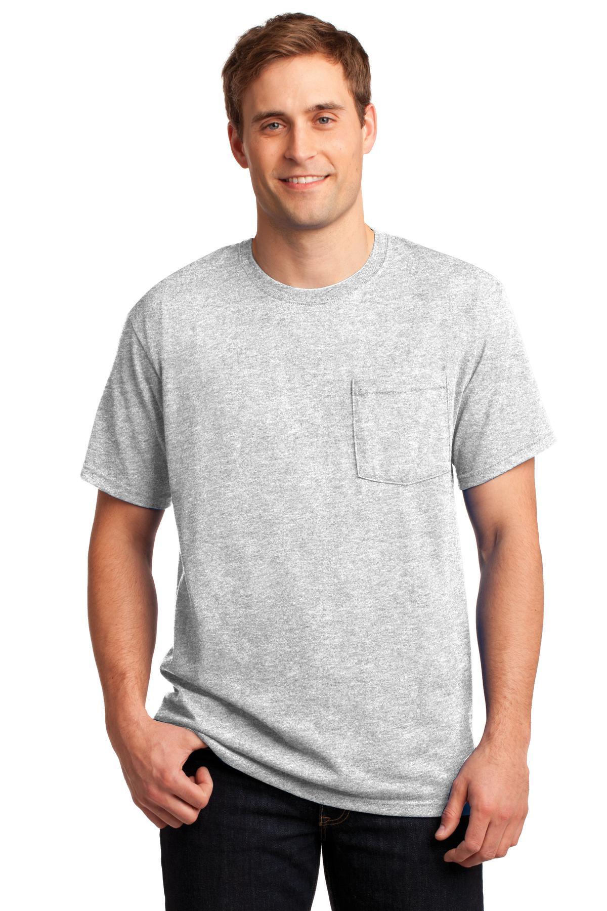 JERZEES - Dri-Power 50/50 Cotton/Poly Pocket T-Shirt. 29MP - Dresses Max