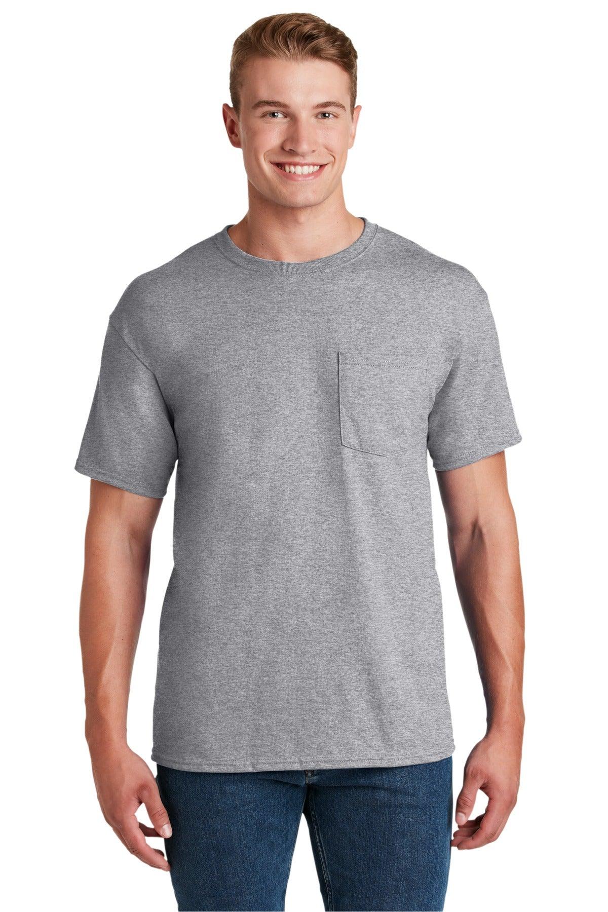 JERZEES - Dri-Power 50/50 Cotton/Poly Pocket T-Shirt. 29MP - Dresses Max