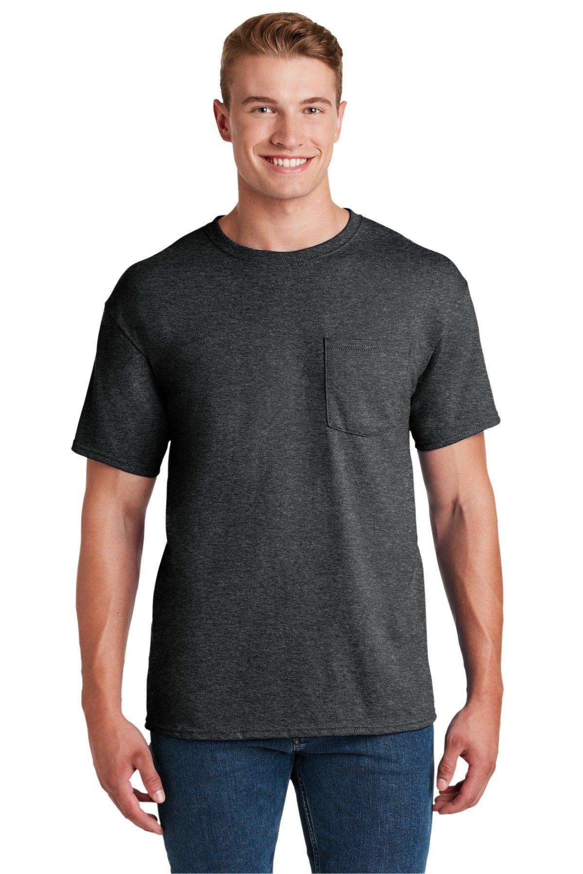 JERZEES - Dri-Power 50/50 Cotton/Poly Pocket T-Shirt. 29MP - Dresses Max