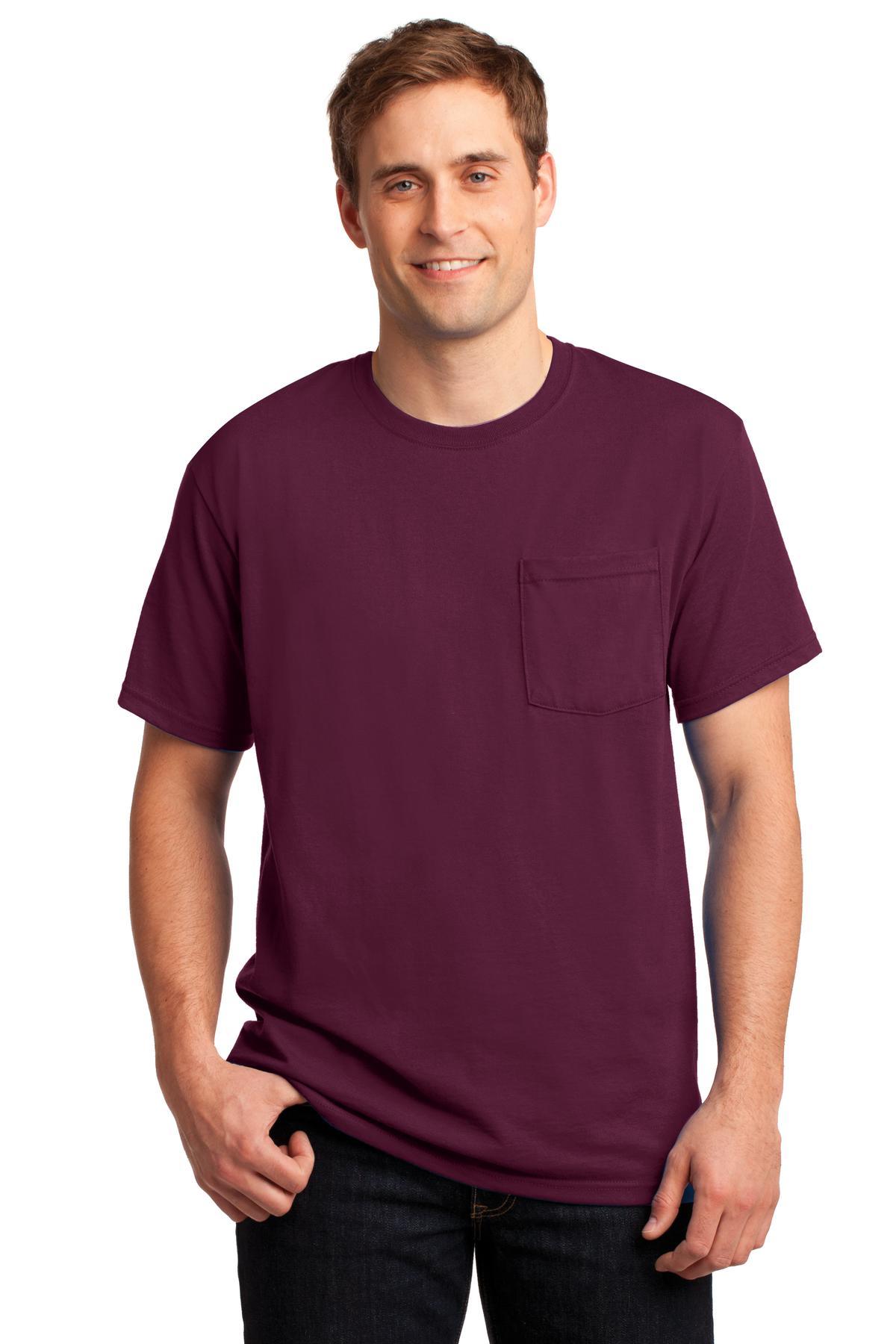 JERZEES - Dri-Power 50/50 Cotton/Poly Pocket T-Shirt. 29MP - Dresses Max