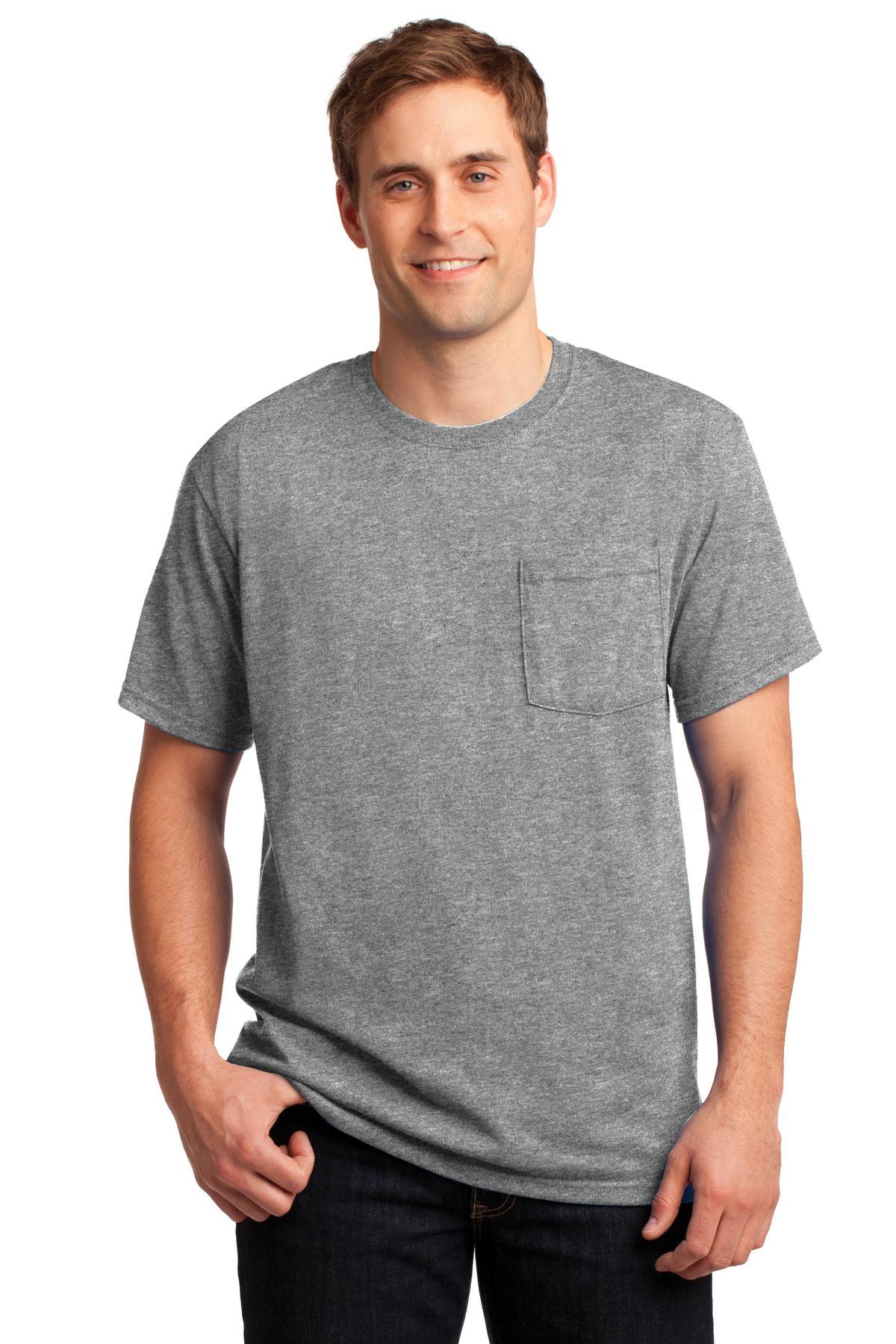 JERZEES - Dri-Power 50/50 Cotton/Poly Pocket T-Shirt. 29MP - Dresses Max