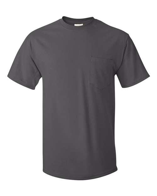 Hanes Authentic Pocket T-Shirt 5590 - Dresses Max