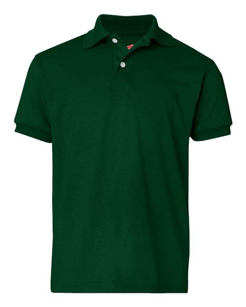 Hanes Youth Ecosmart® Jersey Polo 054Y - Dresses Max