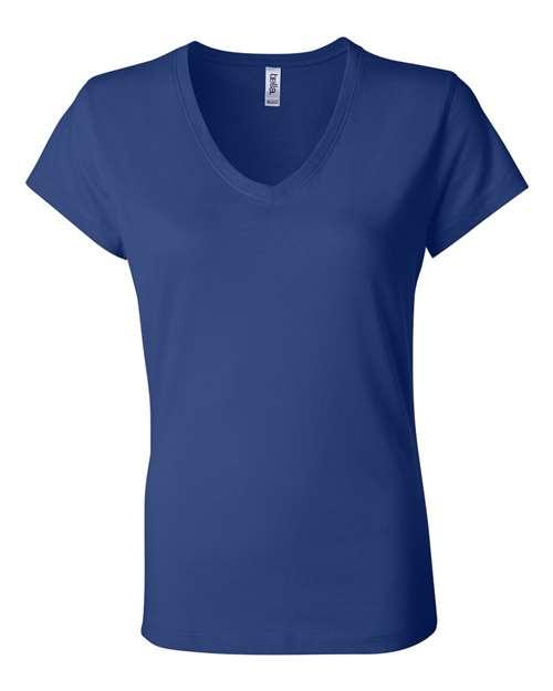 BELLA + CANVAS Women’s Jersey V-Neck Tee 6005 - Dresses Max