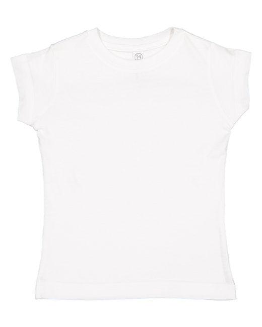 Rabbit Skins Toddler Girls' Fine Jersey T-Shirt 3316 - Dresses Max