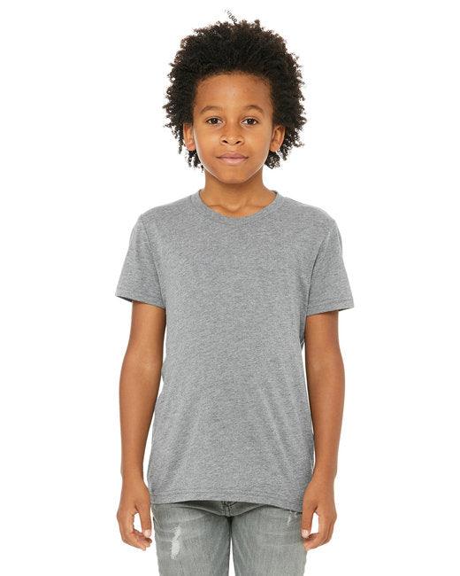 Bella + Canvas Youth Triblend Short-Sleeve T-Shirt 3413Y - Dresses Max