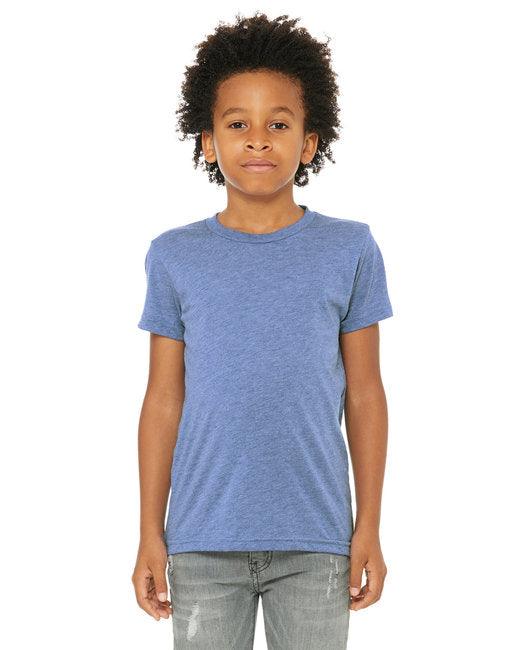 Bella + Canvas Youth Triblend Short-Sleeve T-Shirt 3413Y - Dresses Max