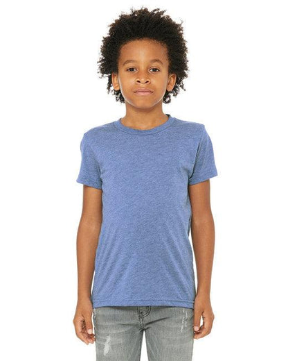 Bella + Canvas Youth Triblend Short-Sleeve T-Shirt 3413Y - Dresses Max