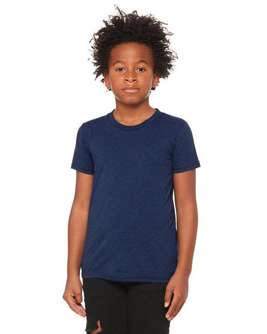 Bella + Canvas Youth Triblend Short-Sleeve T-Shirt 3413Y - Dresses Max