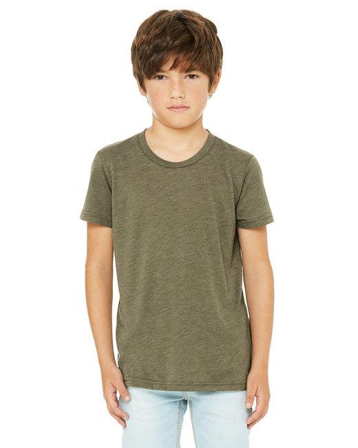 Bella + Canvas Youth Triblend Short-Sleeve T-Shirt 3413Y - Dresses Max