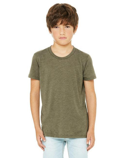Bella + Canvas Youth Triblend Short-Sleeve T-Shirt 3413Y - Dresses Max