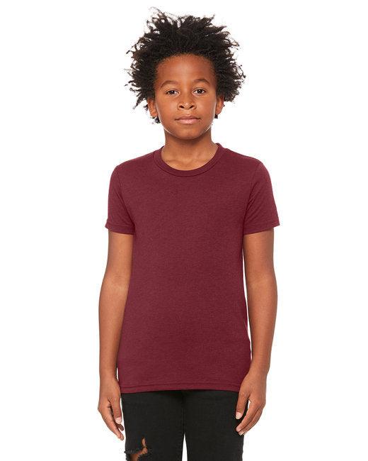 Bella + Canvas Youth Triblend Short-Sleeve T-Shirt 3413Y - Dresses Max