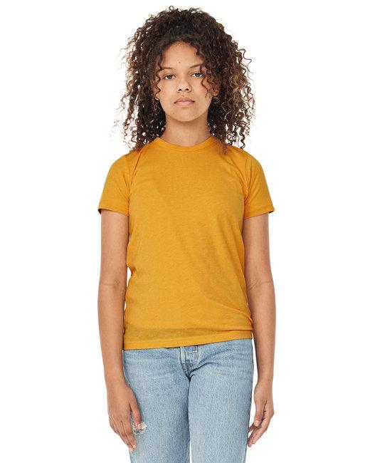 Bella + Canvas Youth Triblend Short-Sleeve T-Shirt 3413Y - Dresses Max