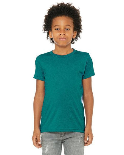 Bella + Canvas Youth Triblend Short-Sleeve T-Shirt 3413Y - Dresses Max