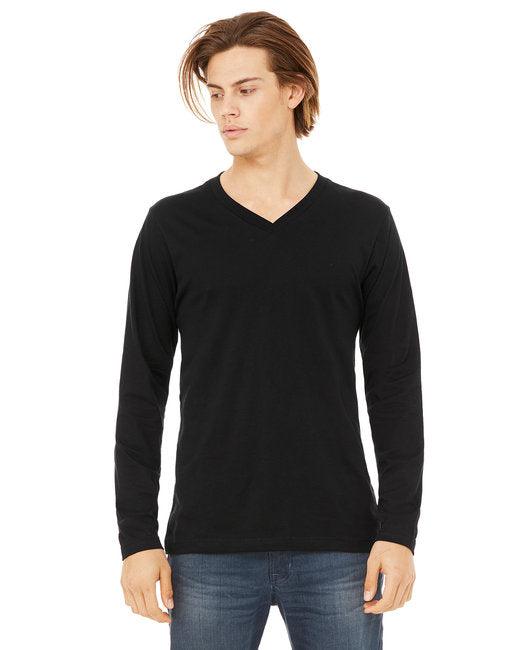 Bella + Canvas Unisex Jersey Long-Sleeve V-Neck T-Shirt 3425 - Dresses Max