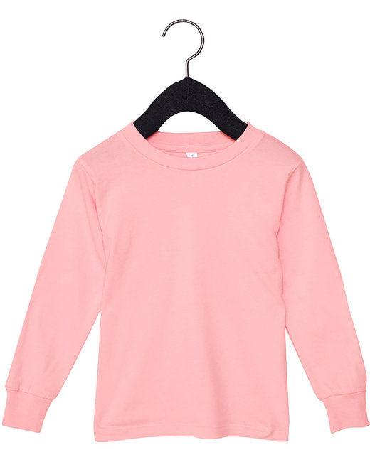 Bella + Canvas Youth Toddler Jersey Long Sleeve T-Shirt 3501T - Dresses Max