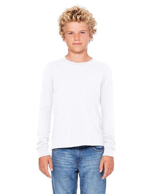 Bella + Canvas Youth Jersey Long-Sleeve T-Shirt 3501Y - Dresses Max