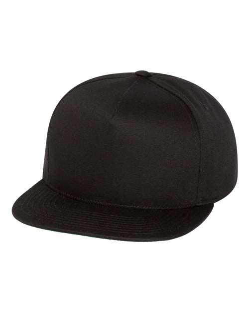 YP Classics Five-Panel Cotton Twill Snapback Cap 6007 - Dresses Max