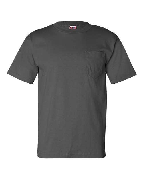 Bayside USA-Made T-Shirt with a Pocket 7100 - Dresses Max