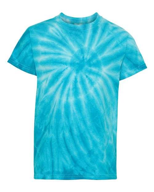 Dyenomite Youth Cyclone Pinwheel Tie-Dyed T-Shirt 20BCY - Dresses Max