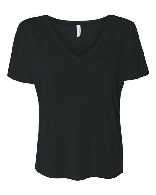 BELLA + CANVAS Women’s Slouchy V-Neck Tee 8815 - Dresses Max