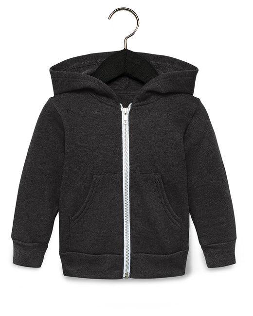 Bella + Canvas Toddler Full-Zip Hooded Sweatshirt 3739T - Dresses Max